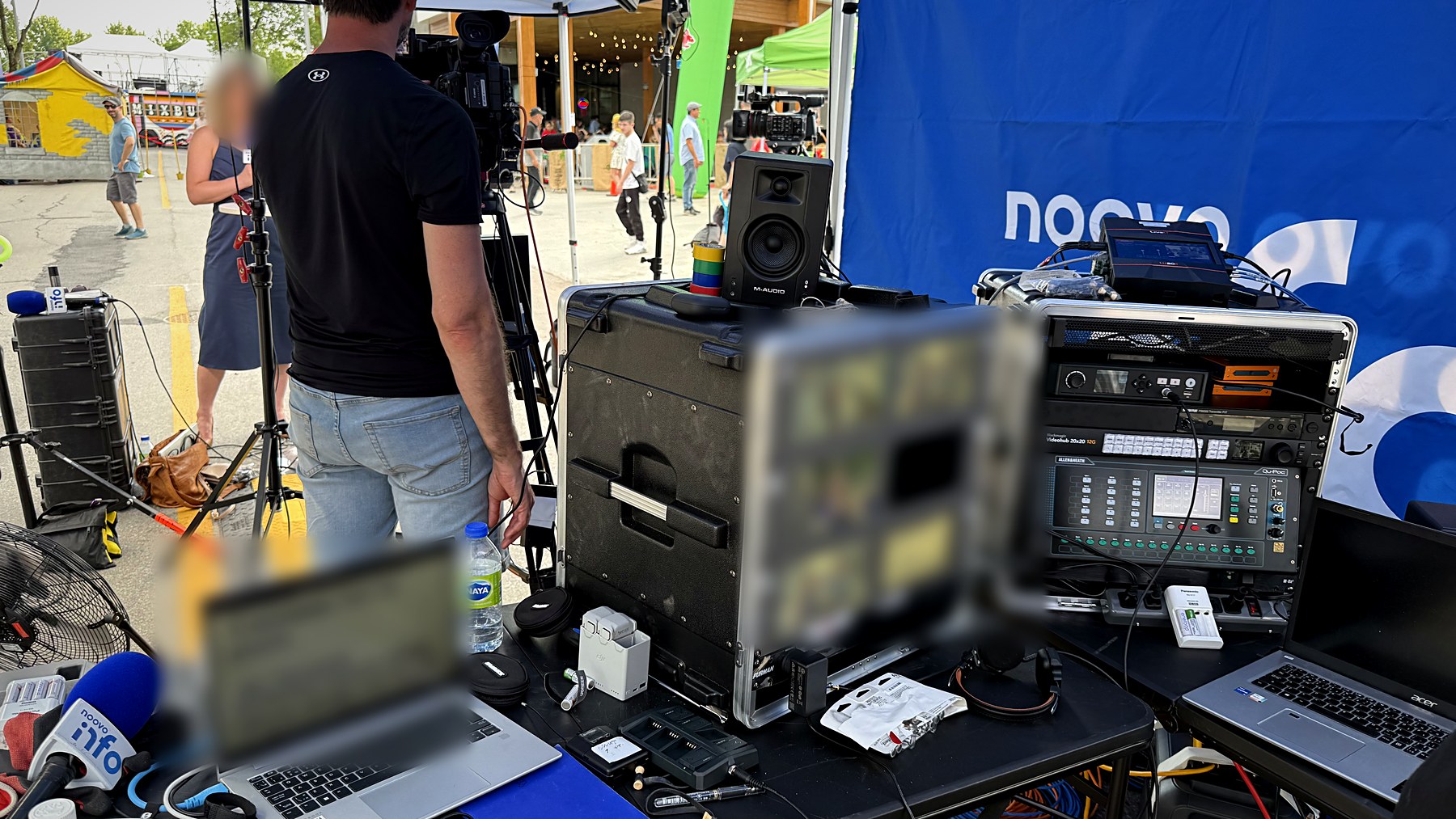 DXM mobile control room operating in the field