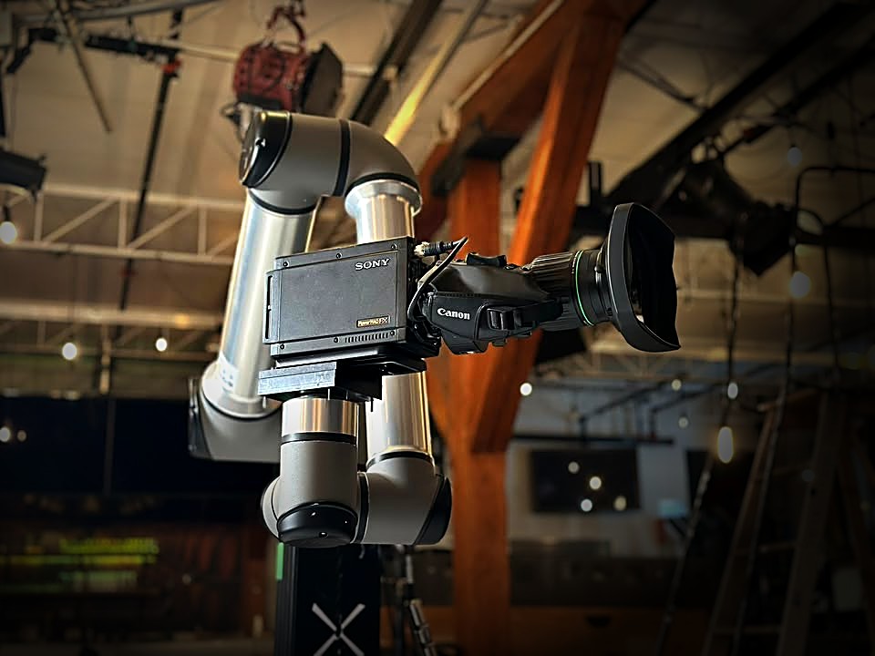 Ceiling-mounted robotic camera